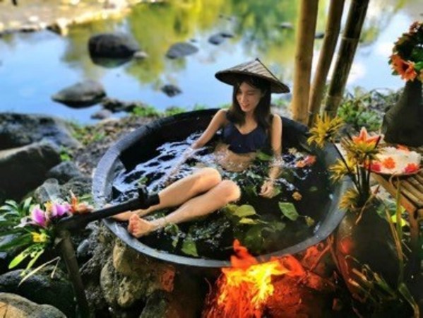 Kawa bath in Calawag Mountain Resort in Antique