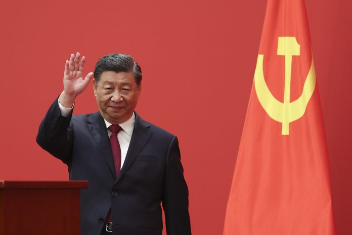 China's Standing Committee Members Of The 20th CPC Central Committee Meet With Press