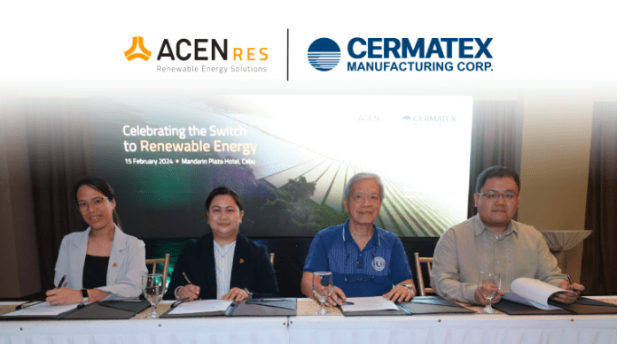 ACEN RES supports Cermatex in advancing sustainability goals