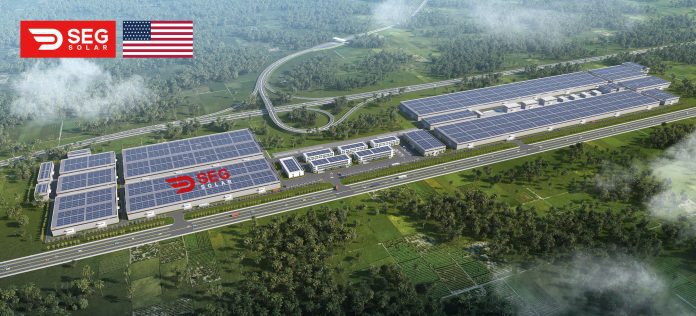 Photo Aerial Rendering of SEG Solar PV Industrial Park in Batang, Central Java, Indonesia