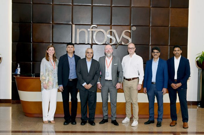 Infosys Telstra collaboration Dinesh Rao, Executive Vice President, Co-Head of Delivery, Infosys and Kim Krogh Andersen, Group Executive, Product and Technology, Telstra along with Infosys and Telstra leaders