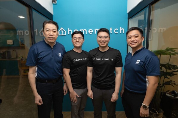 From left to right: Melvin Yong, CASE President; Mervin Foo, HomeMatch Co-Founder; Pengjin Liu, HomeMatch Co-Founder; Dexter Tay, CASE Executive Director