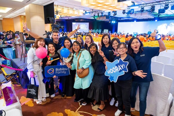 Benjamin Busse, CEO of Babilou Family Singapore, together with the team of educators at ECDA's Early Childhood Celebrations 2024