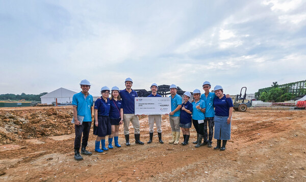 Babilou Family and GUI teams at the upcoming Kampung Kampus site