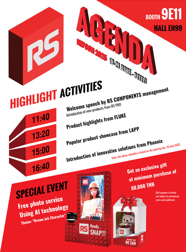 RS Group plc to Showcase Cutting-Edge Solutions at NEPCON Thailand 2025: Driving Industry 4