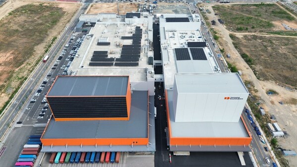 Photo1: The installed system at Samyang Foods’ Miryang Plant, in South Gyeongsang province is now generating over 986 MWh of clean electricity annually