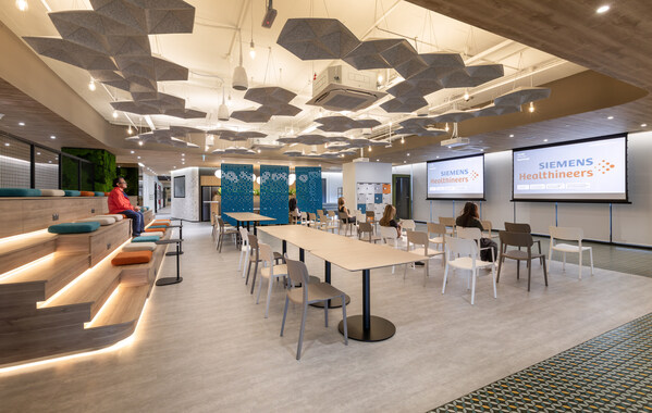 A photo of the Work Cafe at Siemens Healthineers Headquarters