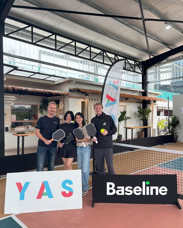From Court to Code: YAS and Baseline kick off their strategic partnership with a friendly rally on the pickleball court — marking the start of smarter, safer tournaments across Malaysia.
(Left to right: Gertjan Tijms - Marketing, YAS Malaysia; Ivy Lee - Channel Development & Customer Engagement, YAS Malaysia; CHIN Hui Shan - Head of Business Development and Partnerships, Baseline; Dylan Damsma - CTO & Co-Founder, Baseline)