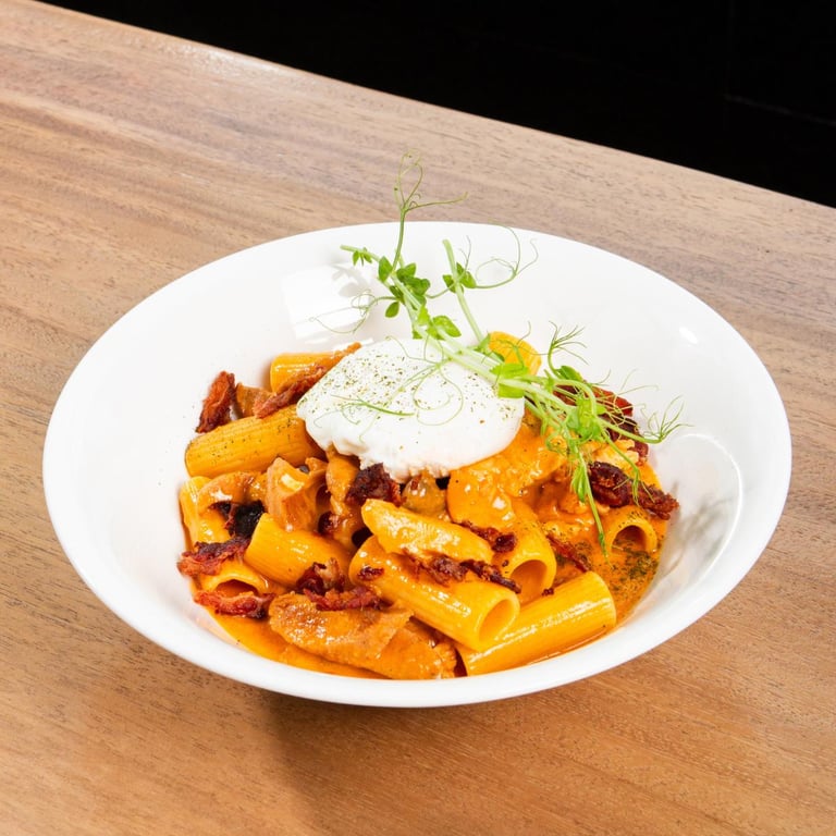 Rigatoni Sugo Rosa, Sari Delicatessen and Cafe