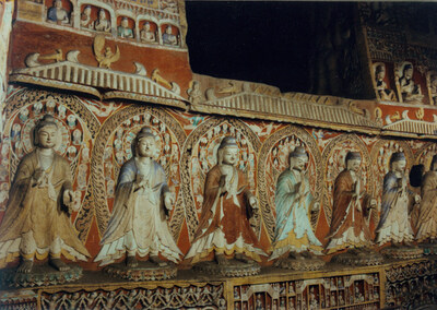 This photo shows the Yungang Grottoes in Datong City in north China's Shanxi Province. (PRNewsfoto/Xinhua Silk Road)