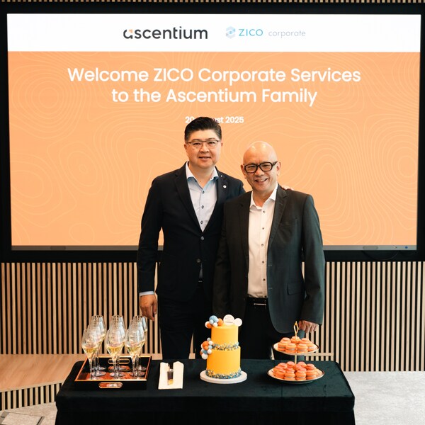 (From left to right) Lennard Yong, Founding Management and Group CEO of Ascentium & Datuk Kelvin Ng, Group Chief Executive Officer of ZICO Holdings