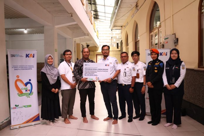 KAI Daop 6 Yogyakarta Salurkan Bantuan TJSL untuk Pembangunan Tandon Air Permanen di Gunungkidul