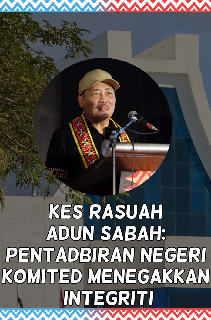 sinar - sabah komited menegakkkan integriti