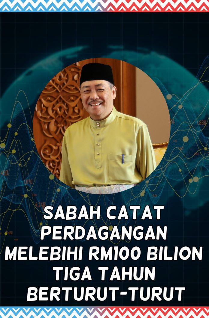 utusan - sabah catat perdagangan 100b
