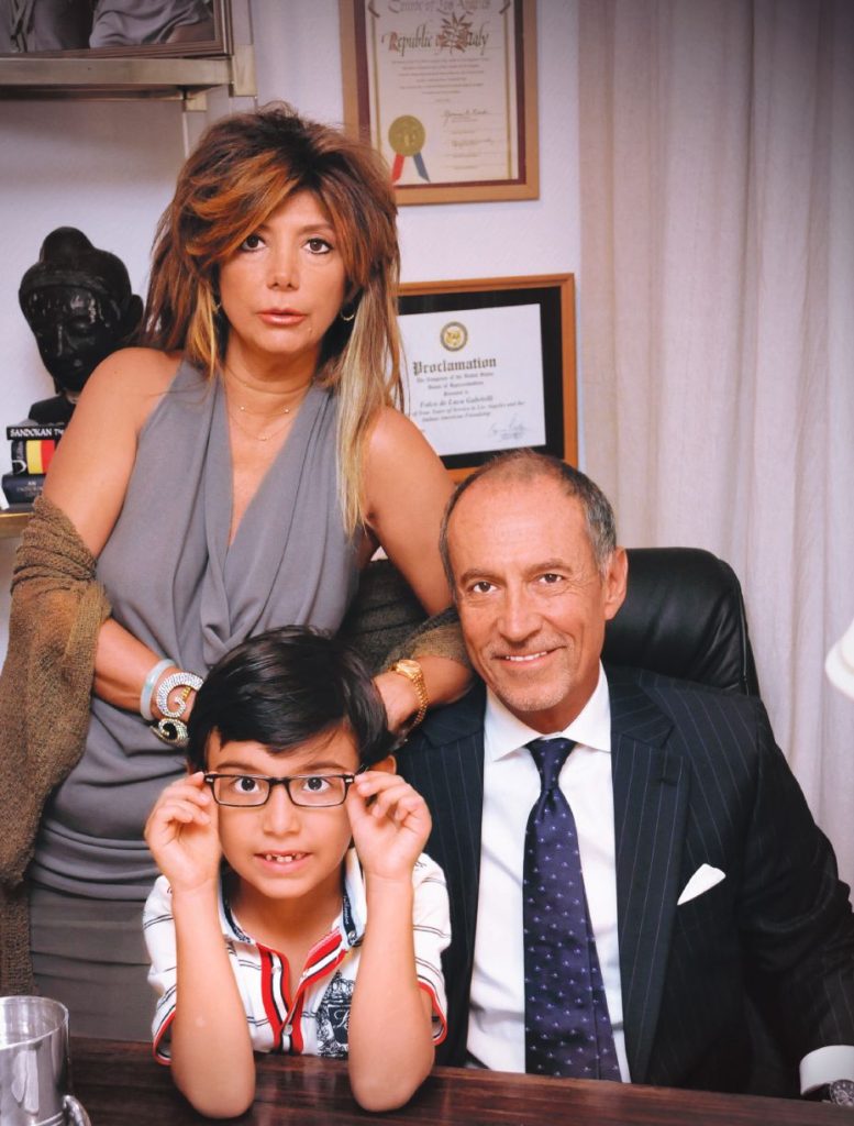 H.E. Folco de Luca Gabrielli, the Ambassador of Italy to Malaysia, with wife Nilouo Nilouo and son Brando