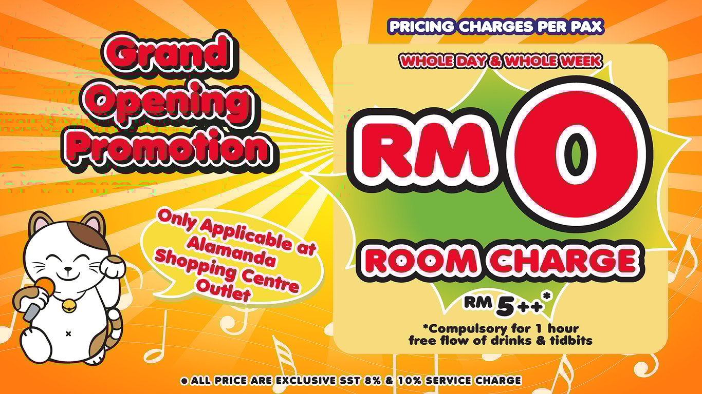   To mark this exciting milestone, Karaoke Manekineko is offering a special RM5++ per person promo rate!  