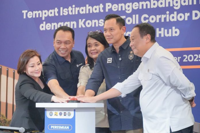 Menko Infrawil AHY Resmikan TI Pengembangan KM 05 Jagorawi Travoy Hub, Rest Area Generasi Baru dengan Konsep Toll Corridor Development