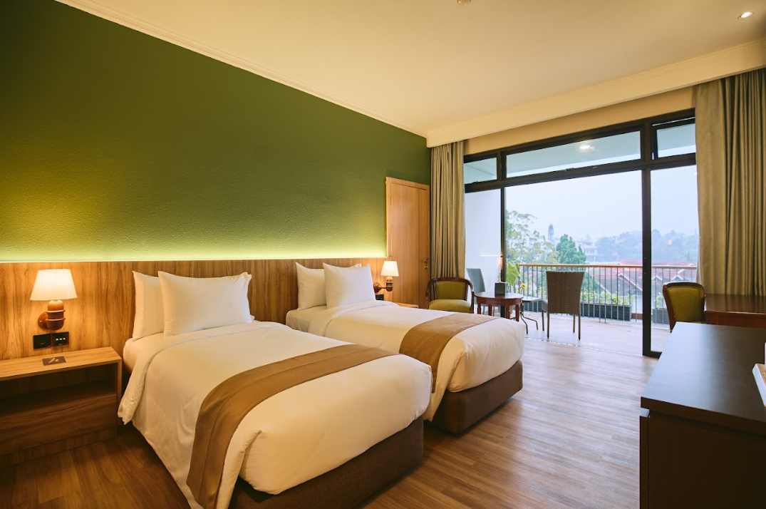 Salah satu type kamar di Horison Resort Tulip Puncak