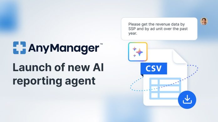 AnyMind Group meluncurkan agen pelaporan AI untuk publisher web dan aplikasi di AnyManager
