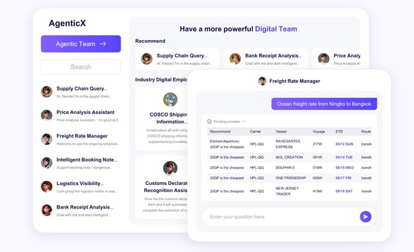 AgenticX, Your Intelligent Logistics Digital Assistant