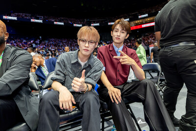 K-pop idols Chenle and WINWIN at NBA Abu Dhabi games K-pop idols Chenle and WINWIN at NBA Abu Dhabi games