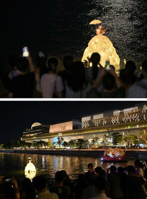 The Dutch national treasure environmental theater production Floating Diva makes a stunning debut at K11 ECOAST. (PRNewsfoto/K11 ECOAST)