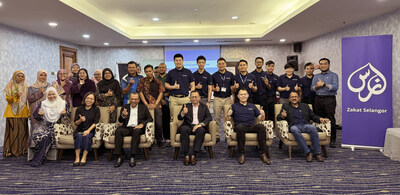 Representatives from Lembaga Zakat Selangor (LZS), Malaysia Digital Economy Corporation (MDEC), and Masverse Sdn. Bhd. during the e-Wakalah Blockchain Proof-of-Concept official kickoff session, marking a key milestone in advancing transparent and accountable Zakat fund distribution through blockchain innovation.