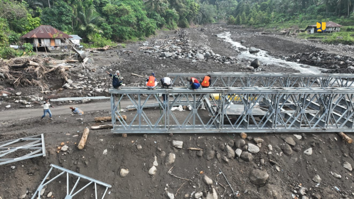Percepat Pemulihan Akses Masyarakat di Nagekeo, Jembatan Bailey Teodhae 1 Ditargetkan Rampung 4 Oktober 2025