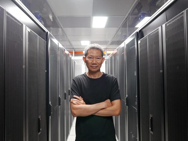 Ready Server director Alan Woo at his company's data centre in Singapore