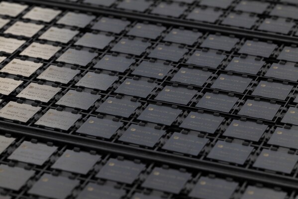 Finished packages from Silicon Box's advanced panel level package line