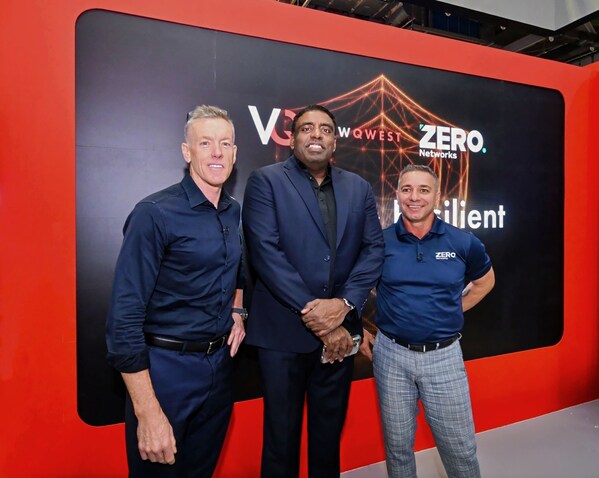From left to right: Peter Molloy, Chief Growth Officer, ViewQwest, Vignesa Moorthy, Chief Executive Officer, ViewQwest, Joe Arcuri, APAC Regional Manager, Zero Networks