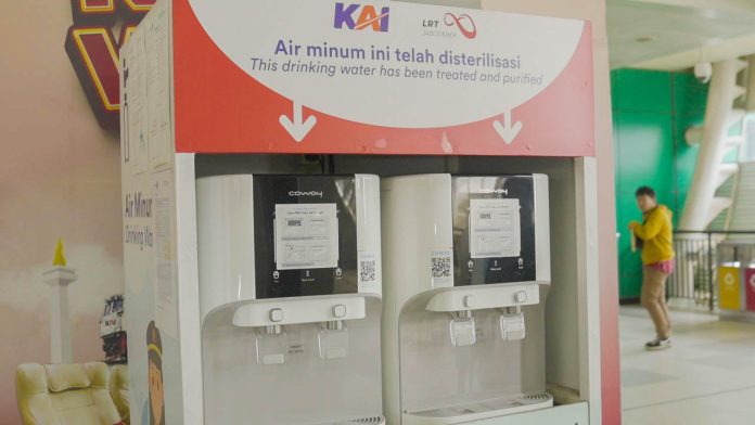 Water Station di 18 Stasiun LRT Jabodebek Dirawat Secara Berkala untuk Jaga Kualitas Tetap Aman Dikonsumsi bagi Pengguna