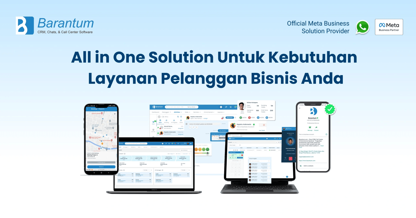 <br />“><figcaption></figcaption></figure>
<p>Mengandalkan <b>AI</b> bukan hanya soal mengikuti tren teknologi, tetapi tentang menciptakan sistem kerja yang lebih cerdas, cepat, dan efisien. <b>AI Agent Barantum</b> membantu bisnis dari berbagai sektor; mulai dari retail, properti, hingga layanan profesional; dalam mengoptimalkan komunikasi pelanggan dan meningkatkan penjualan.</p>
<p>Berikut beberapa manfaat nyata yang bisa Anda rasakan saat menggunakan aplikasi ini.</p>
<h3>1. Respon Cepat dan Otomatis 24 Jam</h3>
<p><b>AI Agent Barantum</b> mampu membalas pesan pelanggan dalam hitungan detik; kapan pun mereka menghubungi Anda. Tidak ada lagi pelanggan yang menunggu lama atau kehilangan minat karena tidak segera dijawab.</p>
<p>Dengan kemampuan otomatis 24 jam ini, bisnis Anda terlihat profesional dan selalu siap membantu pelanggan, meskipun tanpa kehadiran tim customer service di luar jam kerja.</p>
<h3>2. Bisa Jawab Pertanyaan dan Jualan Hingga Closing</h3>
<p><b>AI Agent Barantum</b> dirancang untuk memahami konteks percakapan pelanggan dan memberikan jawaban yang relevan, informatif, serta mampu mengarahkan mereka hingga ke tahap pembelian.</p>
<p><b>AI</b> mampu menjelaskan produk, menawarkan promo, bahkan memproses pesanan langsung dari <b>WhatsApp</b>. Dengan begitu, setiap percakapan bisa menjadi peluang transaksi; tanpa harus menunggu kehadiran sales manusia.</p>
<h3>3. Bisa Follow Up Customer yang Belum Balas Otomatis</h3>
<p>Pelanggan sering kali tertarik, tapi tidak langsung merespons. <b>AI Agent Barantum</b> mampu menindaklanjuti pesan pelanggan yang belum dibalas secara otomatis dengan pendekatan yang sopan dan personal. Misalnya, sistem dapat mengirim pesan pengingat ringan beberapa jam setelah pelanggan terakhir kali membaca chat.</p>
<p>Fitur ini terbukti membantu meningkatkan rasio konversi karena pelanggan merasa diperhatikan tanpa merasa diganggu. Hasilnya, peluang closing meningkat tanpa tambahan waktu kerja bagi tim sales.</p>
<h3>4. Eskalasi Otomatis ke Agent Manusia Jika Diperlukan</h3>
<p>Pada situasi di mana sentuhan manusia dibutuhkan; seperti keluhan kompleks atau negosiasi penawaran besar. <b>AI Agent Barantum</b> secara otomatis mengalihkan percakapan ke agen manusia agar pelanggan mendapatkan jawaban terbaik.</p>
<p>Kombinasi antara kecepatan AI dan kehangatan manusia ini membuat pengalaman pelanggan lebih natural dan memuaskan. Anda bisa memberikan layanan personal tanpa kehilangan efisiensi.</p>
<h2>Mulai Jualan Otomatis dengan AI Agent Barantum</h2>
<figure> <img decoding=