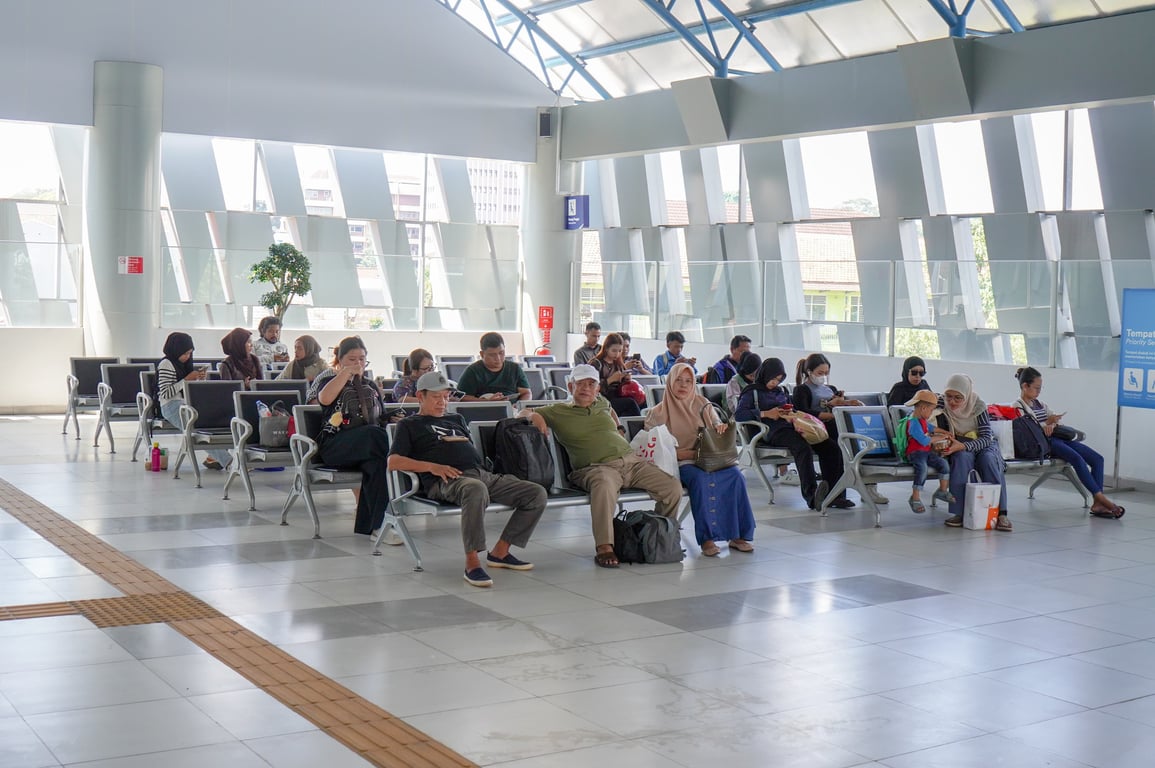 Ruang Tunggu Stasiun Bogor Paledang siap Menampung Pelanggan KA pada Libur Nataru