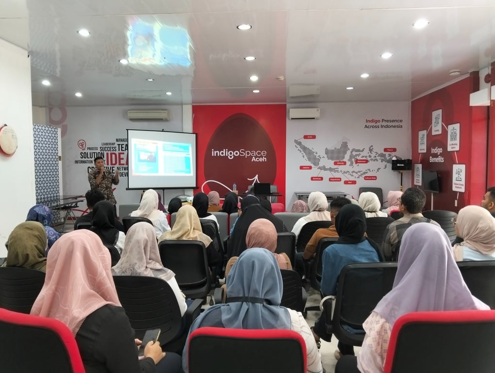 Sesi training di Telkom AI Connect Aceh