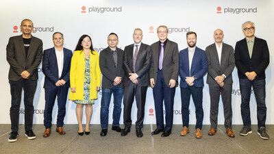 Playground Global, alongside seven portfolio companies, is accelerating the introduction of deep tech innovation into Taiwan's world-class ecosystem.(From left to right: Sid Sheth, Founder and CEO of , d-Matrix; Eyal Nagar, Co-Founder & EVP Research and Development of , NextSilicon; Cynthia Liao, Co-founder and CEO of , Vertical Semiconductor; Peng Zhou, Co-Founder, President, CEO of , PowerLattice; Peter Barrett, General Partner at , Playground Global; Pat Gelsinger, General Partner at , Playground Global; Mark Wade, Co-founder and CEO of , Ayar Labs; Nicholas Kelez, CEO & CTO of xLight; AI Yuen, Founder and CEO of PicoJool)