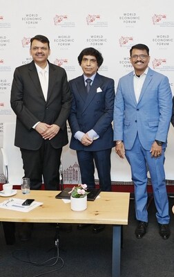 From left to right: Shri Devendra Fadnavis, Hon'ble Chief Minister of Maharashtra; Dr. Milind Pimprikar, Chairman, CANEUS International and Shri Binoay B, Chief Strategist, CANEUS International. From left to right: Shri Devendra Fadnavis, Hon'ble Chief Minister of Maharashtra; Dr. Milind Pimprikar, Chairman, CANEUS International and Shri Binoay B, Chief Strategist, CANEUS International.