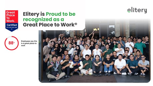 Elitery Secures Second Great Place To Work® Certification, Strengthening Its Foundation for Regional Expansion