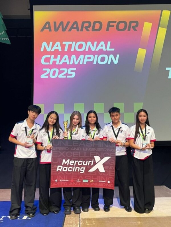 Members of MercuriX Racing celebrate their success at the STEM Racing Singapore Nationals 2025, having been crowned National Champions and winners of multiple awards. Members of MercuriX Racing celebrate their success at the STEM Racing Singapore Nationals 2025, having been crowned National Champions and winners of multiple awards.
