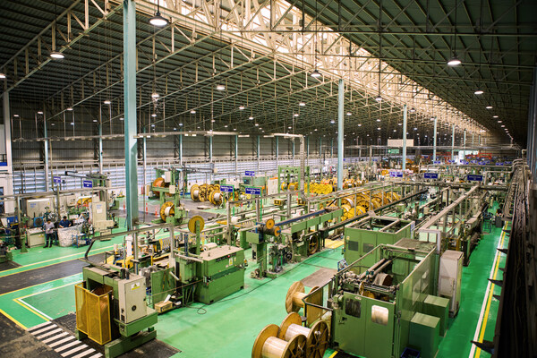 Manufacturing facility in Rayong, Thailand, specializing in Low Voltage cable production as electrification demand rises alongside data center demand