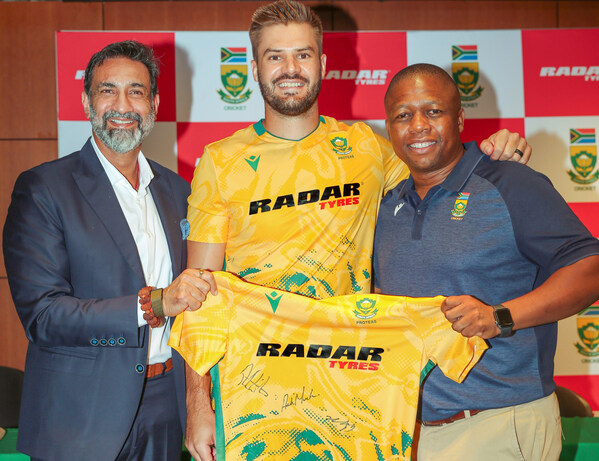 Left to right: GS Sareen, President & CEO, Omni United; Aiden Markram - T20I Captain, South Africa National Cricket Team; Mtunzi Jonas, CCO, Cricket South Africa (CSA) Left to right: GS Sareen, President & CEO, Omni United; Aiden Markram - T20I Captain, South Africa National Cricket Team; Mtunzi Jonas, CCO, Cricket South Africa (CSA)