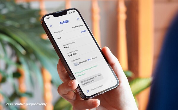 Illustrative reference of an agentic transaction with DBS Visa Altitude