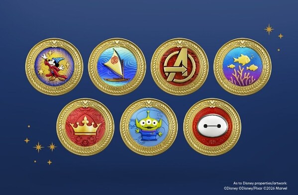 Limited-edition Disney Adventure-inspired medallions Limited-edition Disney Adventure-inspired medallions