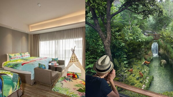 [Left to Right] Wildlife Themed Family Room/ Home to the Malayan Tiger at Rainforest Wild Asia