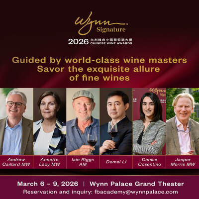 Wynn will host four insightful masterclasses (PRNewsfoto/Wynn) Wynn will host four insightful masterclasses (PRNewsfoto/Wynn)