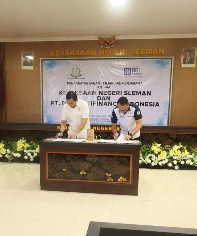 Dukung Pertumbuhan Berkelanjutan, BRI Finance Jalin Sinergi Strategis dengan Kejaksaan Negeri Sleman