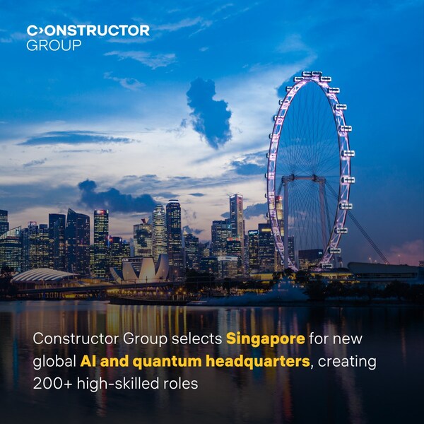 Constructor Group selects Singapore for new global AI and quantum headquarters, creating 200+ high-skilled roles