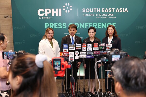 CPHI South East Asia 2026 hosts an official press conference in Bangkok, announcing the return of Southeast Asia's premier pharmaceutical exhibition to Queen Sirikit National Convention Center, 8–10 July 2026. The event will bring together over 400 exhibitors and 10,000 visitors from 70+ countries under the theme "The Gateway to the ASEAN Pharma Industry." CPHI South East Asia 2026 hosts an official press conference in Bangkok, announcing the return of Southeast Asia's premier pharmaceutical exhibition to Queen Sirikit National Convention Center, 8–10 July 2026. The event will bring together over 400 exhibitors and 10,000 visitors from 70+ countries under the theme "The Gateway to the ASEAN Pharma Industry."