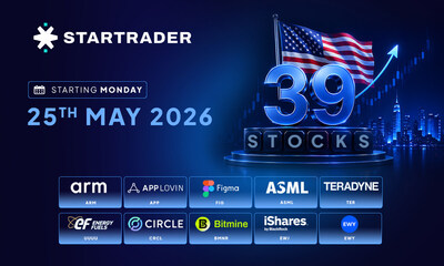 STARTRADER Launches 39 New US Stocks and ETFs Across the Sectors Shaping the Future of Global Markets STARTRADER Launches 39 New US Stocks and ETFs Across the Sectors Shaping the Future of Global Markets