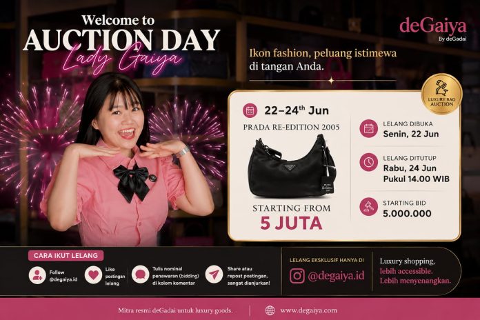 Luxury Bag Auction Kembali Digelar, Prada Re-Edition 2005 Siap Diperebutkan Mulai Rp5 Juta di @degaiya
